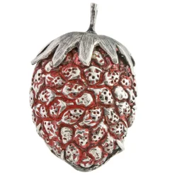 Tomfoolery One-Of-A-Kind Silver Strawberry Art Ring Clearance
