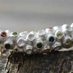 Tomfoolery One-Of-A-Kind Silver Willow Bottlebrush Brooch New