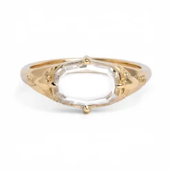 Tomfoolery One-Of-A-Kind Small East-West Peri Signet Ring Discount