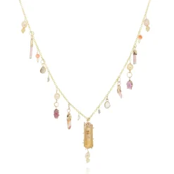 Tomfoolery One-Of-A-Kind Sunset Gemstone Necklace Outlet