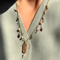 Tomfoolery One-Of-A-Kind Sunset Gemstone Necklace Outlet