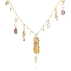 Tomfoolery One-Of-A-Kind Sunset Gemstone Necklace Outlet