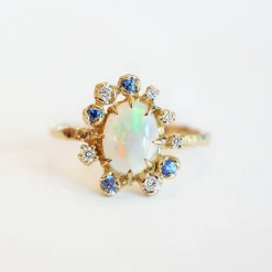Tomfoolery One-Of-A-Kind Supernova Opal Ring Clearance