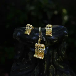 Tomfoolery One-Of-A-Kind Tabula Rasa Sapphire Pendant Hot