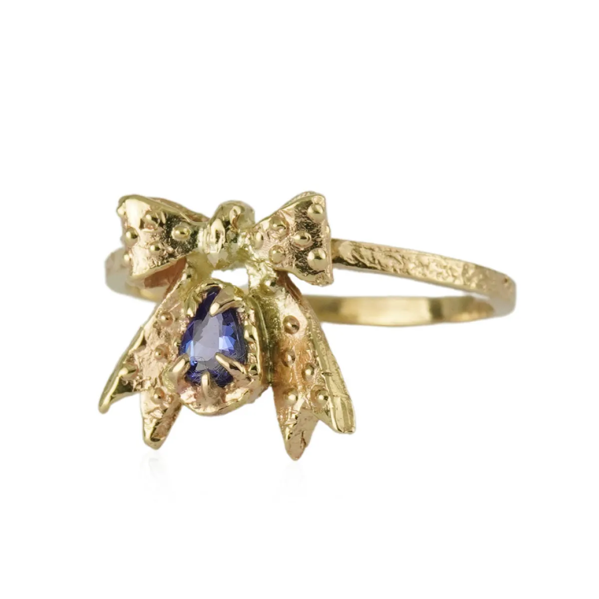 Tomfoolery One-Of-A-Kind Tanzanite Bow Ring Clearance