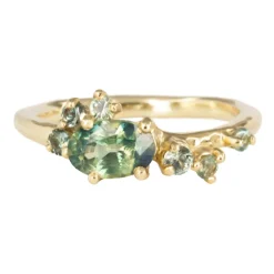 Tomfoolery One-Of-A-Kind Teal Montana Sapphire Dryad II Ring Best