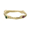 Tomfoolery One-Of-A-Kind Textured Gold & Mixed Gemstone Band Sale