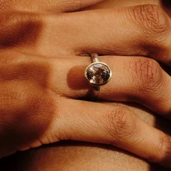 Tomfoolery One-Of-A-Kind White Gold & Champagne Zircon Ring Discount