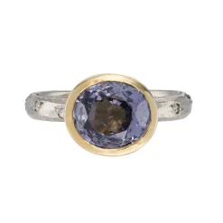 Tomfoolery One-Of-A-Kind White Gold, Grey Spinel & Diamond Ring Best