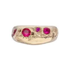 Tomfoolery One-Of-A-Kind Xand Ruby Signet Ring New