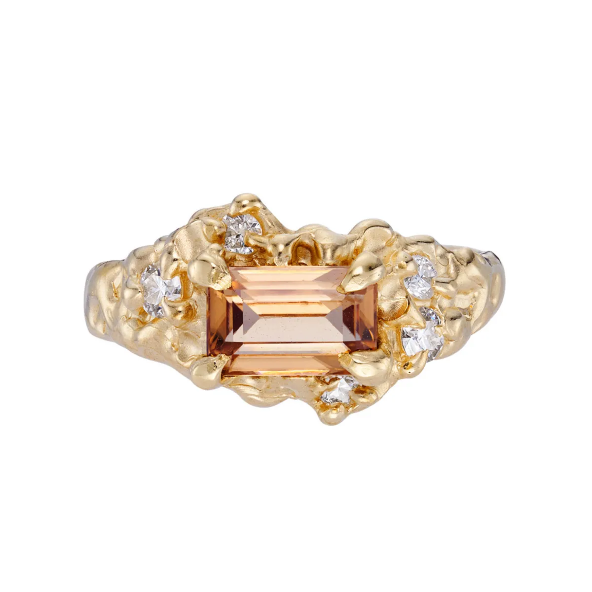 Tomfoolery One-Of-A-Kind Zircon & Moissanite Ring Clearance