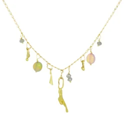 Tomfoolery Opal & Diamond Droplet Bibelo Necklace Best
