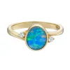 Tomfoolery Opal & Diamond Oval Ring New