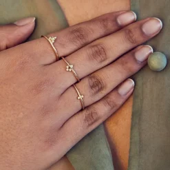 Tomfoolery Opal & Diamond ‘Posy’ Ring Clearance