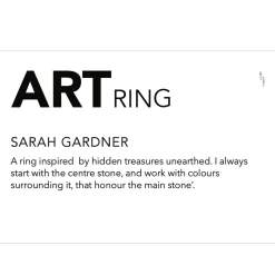 Tomfoolery Opal & Sapphire Pebble Art Ring Clearance
