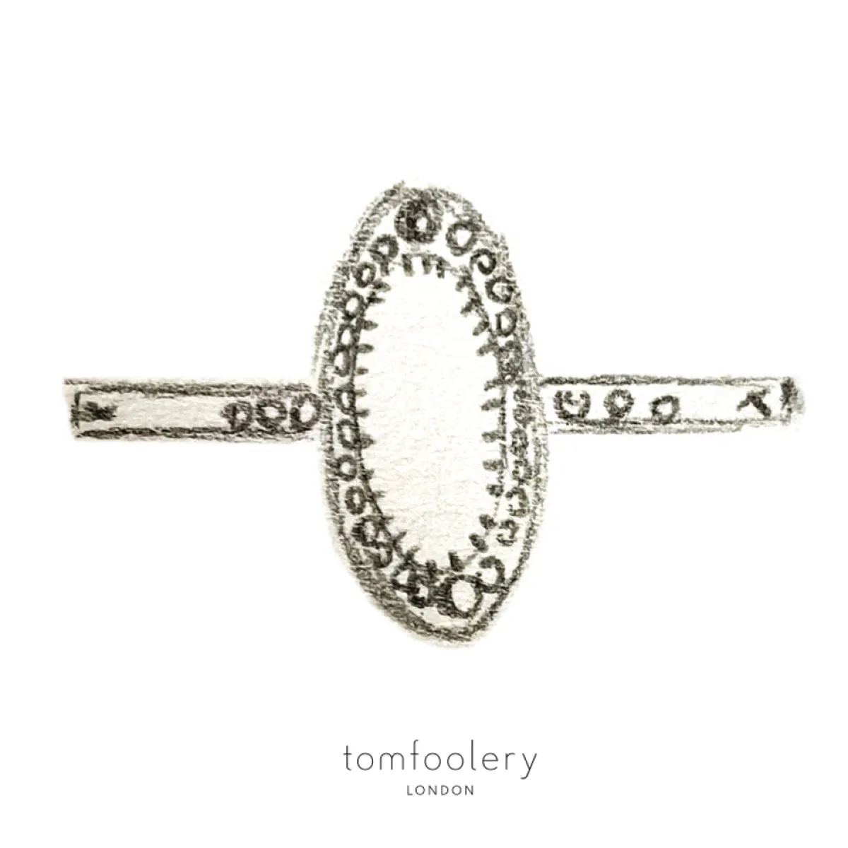 Tomfoolery Opal & Sapphire Pebble Art Ring Clearance