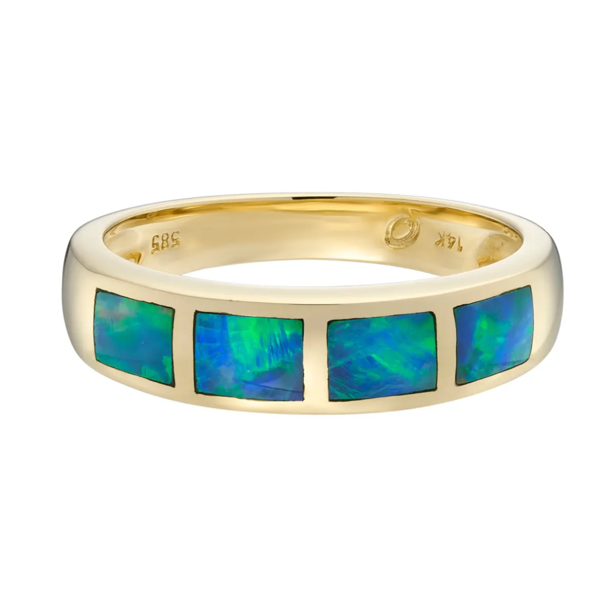 Tomfoolery Opal Inlay Deep Blue Band Online