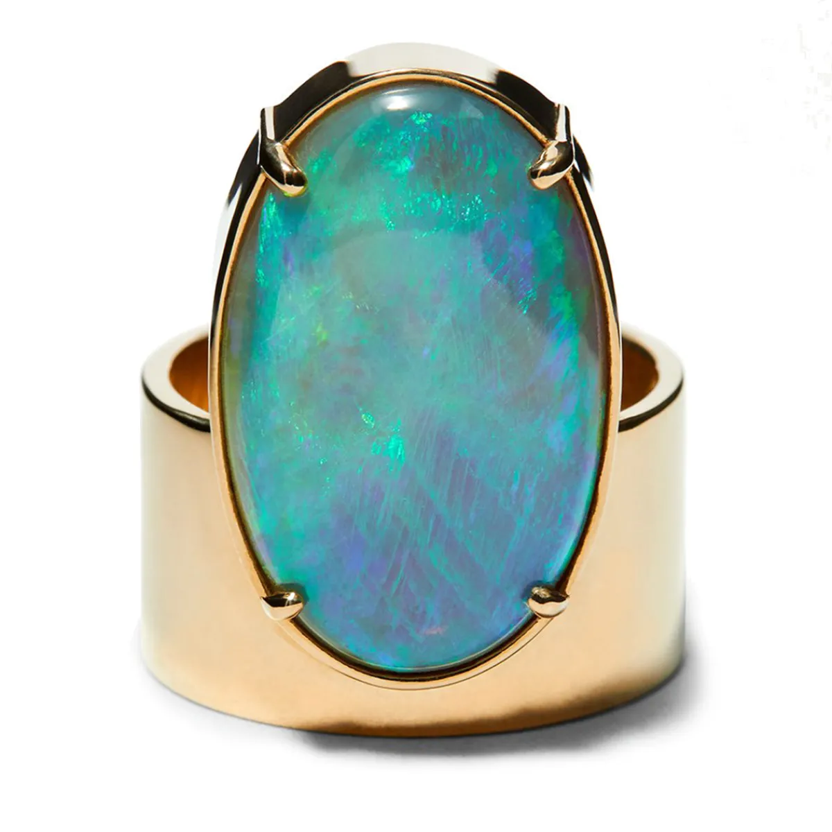 Tomfoolery Opal Monolith Art Ring Outlet