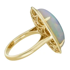 Tomfoolery Opal Oval Statement Ring Clearance
