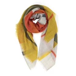 Tomfoolery Orange, Ochre and Grey Scarf Fashion