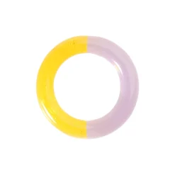 Tomfoolery Orange Pink Two Tone Glass Ring Best