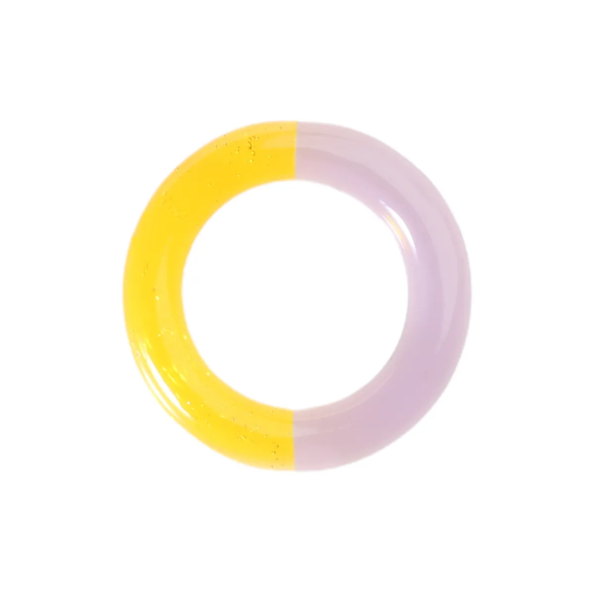 Tomfoolery Orange Pink Two Tone Glass Ring Best