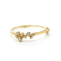 Tomfoolery Orbit Diamond Cluster Ring New