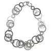Tomfoolery Orbital Repeat Steel Statement Necklace Hot