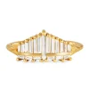 Tomfoolery Organ Needle Diamond Cluster Ring Fashion