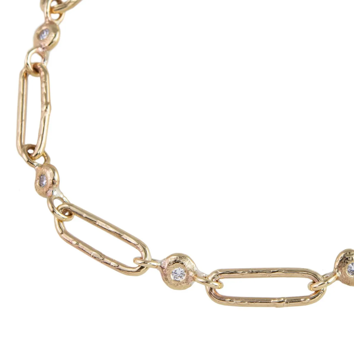 Tomfoolery Organic Diamond & 9ct Rose Gold Bracelet Outlet