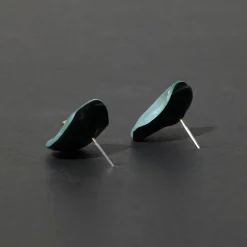 Tomfoolery Organic Disc Post Earring – Blue Grey Discount
