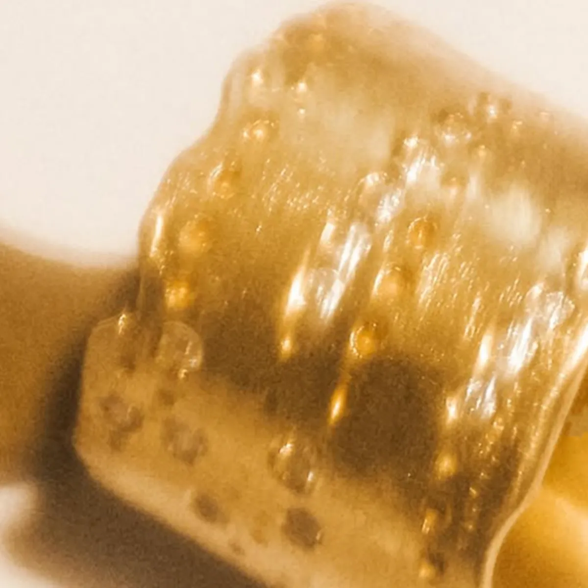 Tomfoolery Organic Gold & Diamond Extra Wide Ring Clearance