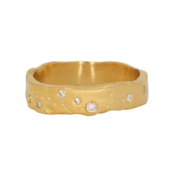 Tomfoolery Organic Gold & Diamond Ring Clearance