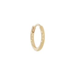 Tomfoolery Original 9ct Yellow Gold Round Clicker Hoops Outlet