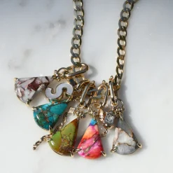 Tomfoolery Orion Verdant Green Turquoise Charm Clearance