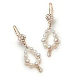Tomfoolery Orphée Aux Enfers Pearl Drop Earrings New