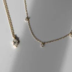 Tomfoolery Oval Diamond Pendant Hot