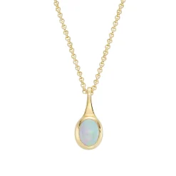 Tomfoolery Oval Opal Pendant Outlet
