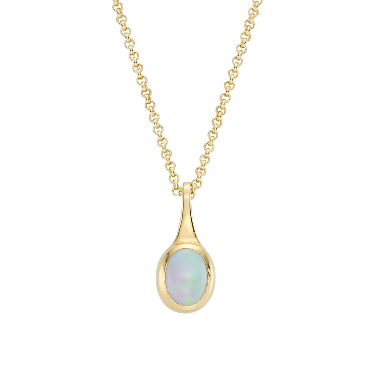 Tomfoolery Oval Opal Pendant Outlet