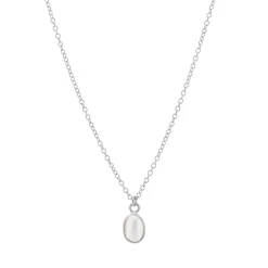 Tomfoolery Oval Pearl Bezel Pendant Outlet