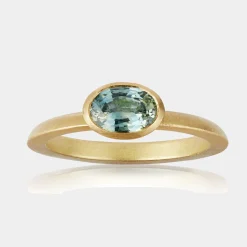 Tomfoolery Oval Sapphire Ivana Ring Hot