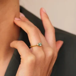 Tomfoolery Oval Sapphire Ivana Ring Hot