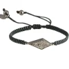 Tomfoolery Oxidised Silver & Champagne Diamond Meera Bracelet(Out of Stock) Sale