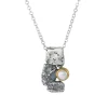 Tomfoolery Oxidised Silver & Pearl Irregular Pendant Discount