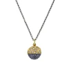 Tomfoolery Oxidised Silver, Gold & Diamond Scatter Pendant Outlet