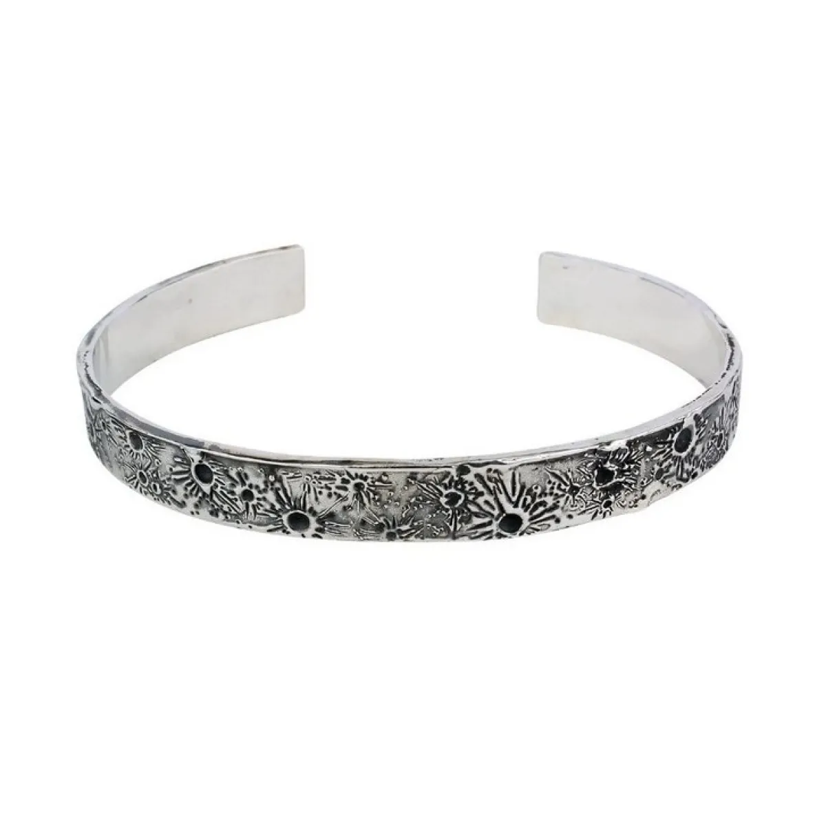 Tomfoolery Oxidised Silver Moon Crafter Bangle Clearance