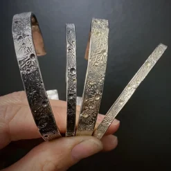 Tomfoolery Oxidised Silver Moon Crafter Bangle Clearance