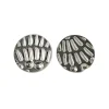 Tomfoolery Painted Pattern Studs Silver Sale
