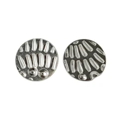 Tomfoolery Painted Pattern Studs Silver Sale