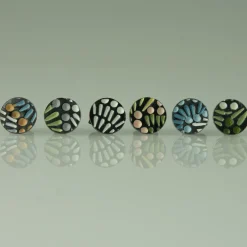 Tomfoolery Painted Pattern Studs Silver Sale